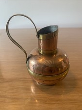 Small copper and brass carafe jug Ref ALM