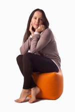 NataliaSpzoo Pouf poire cube pour s'asseoir ou jouer une repose-pied ultra leger