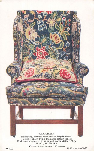Postcard 1760 fauteuil - postcard,