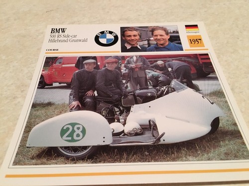 Carte moto bmw side car - moto,