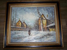 tableau XXème siècle huile