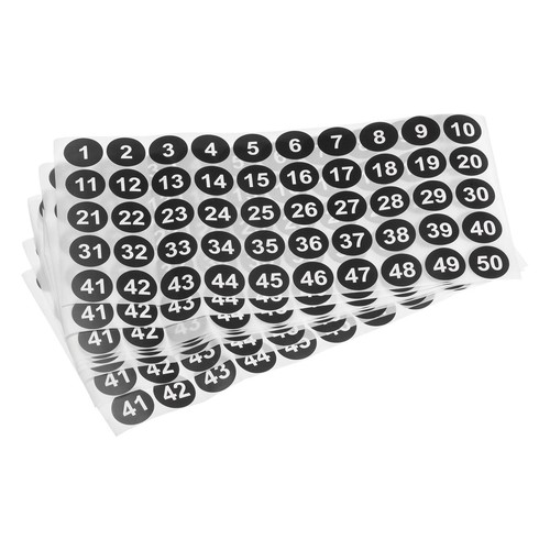 Numéro autocollants - à,