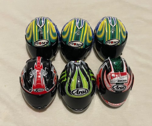 Lot mini casques de - 6, moto