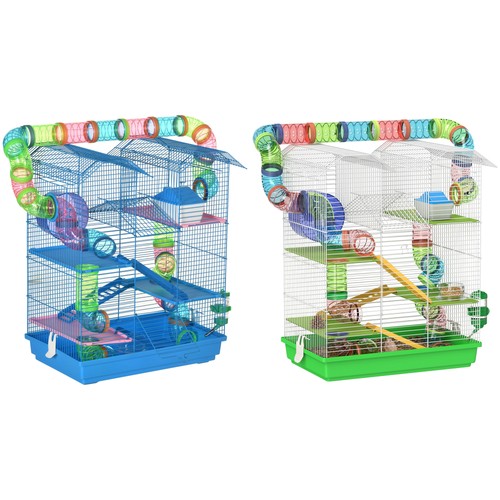 Pawhut tier hamster cage - pawhut, 5