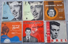 Lot de 11 EP Jacques Brel -