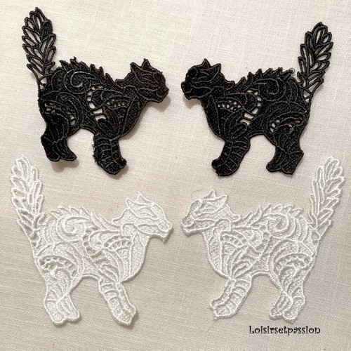 Grande applique dentelle - grande,