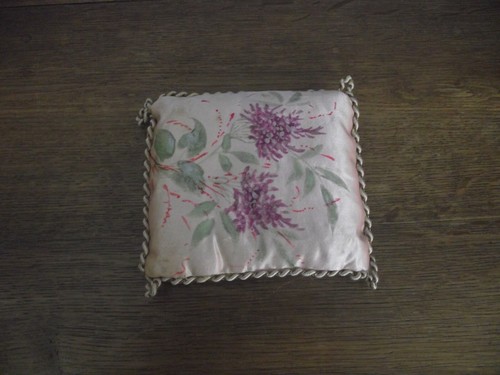 Petit coussin soie rose - petit, en