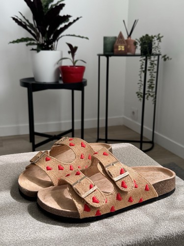 Magnifique mules avec - mules, motif