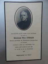 Image pieuse mortuaire RP