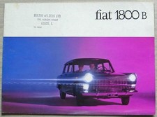 FIAT 1800 B SALOON & STATION WAGON Car Sales Brochure 1965 #2112