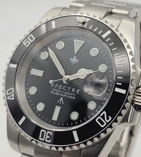 Custom James Bond SPECTRE Black Watch Seiko TMI NH35 Auto Movt 10ATM Oyster