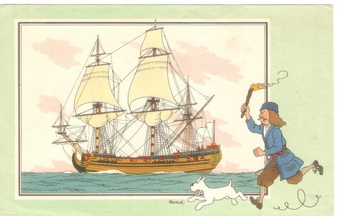 Herge grande carte - carte, bd