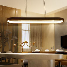 Modern Oval LED Dining Room Kitchen White Pendant Chandeliers Lights Lamp