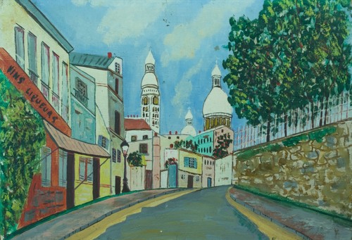 Ancien charmant tableau - , vue