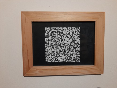 Tableau original abstrait noir