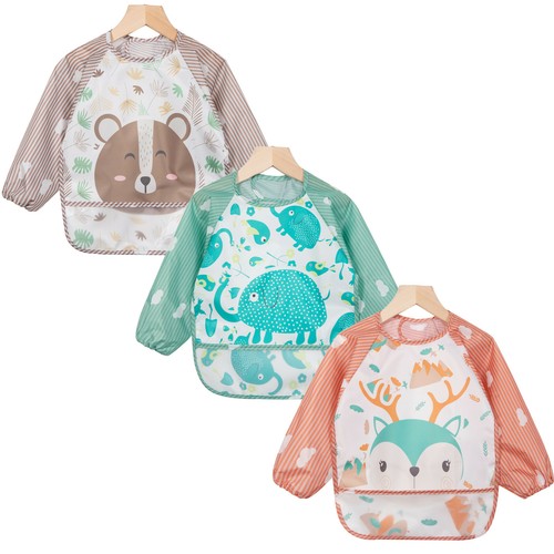 3pcs bavoirs manches longues - bavoirs,