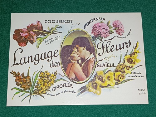 Cpa langage des fleurs - des,