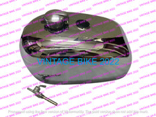 BSA B25 B40 44 C15 Victor Enduro Trial Chrome Fuel Tank + Cap Tap Rubbe /FIT FOR