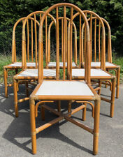 Série de 6 Chaises Rotin et