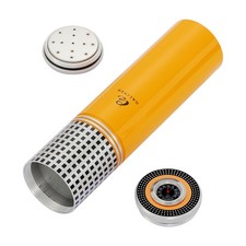 Galiner Métal Cave à Cigares 3-5 Tubes Porte-étui à Cigares Pot Avec Hygromètre