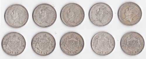 Francs argent roi albert - 20,