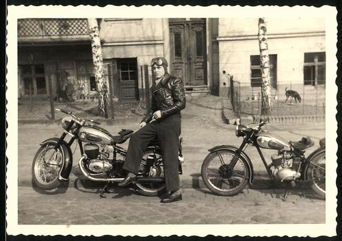 Photographie moto hercules 250 - photographie,