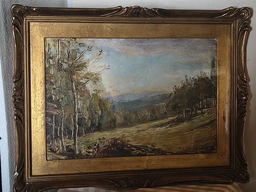 Ancienne huile sur panneau - , –