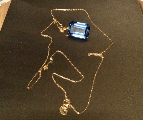 Collier fine chaine - collier, jaune
