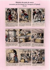 images d'epinal découpées d'une planche