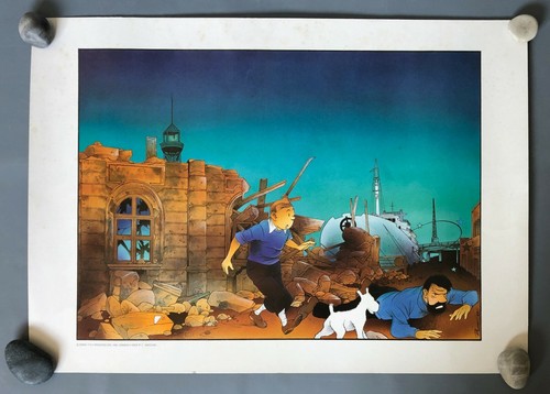 Herge serigraphie hommage - herge, a