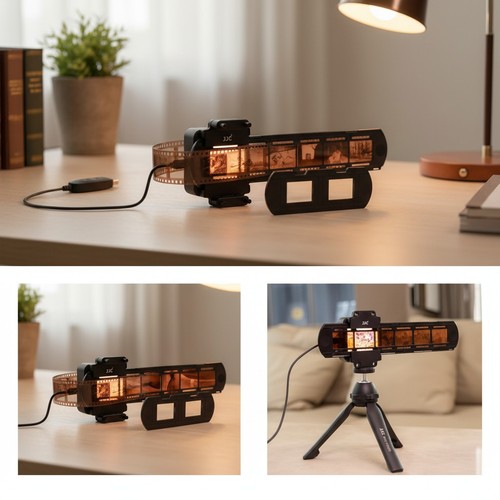 Versatile slide and film - and,