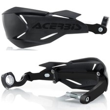 ACERBIS X FACTORY HANDGUARDS BLACK MOTOCROSS MX ENDURO OFF ROAD WRAP AROUND