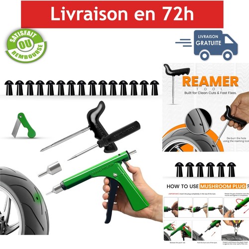 Kit réparation pneu tubeless