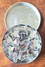 Vintage Mini Canape and Hors D'oeuvre Cutters in Original Tin Made in Italy