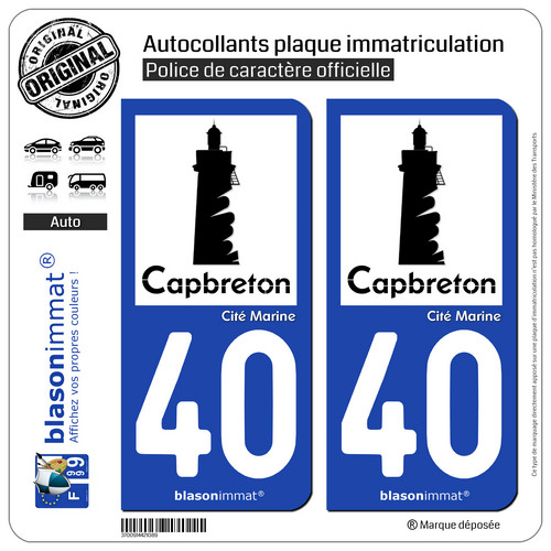 Stickers autocollant plaque - 2,
