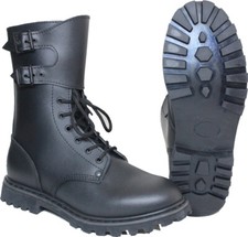 Bottes en Cuir Noir de l'Armee