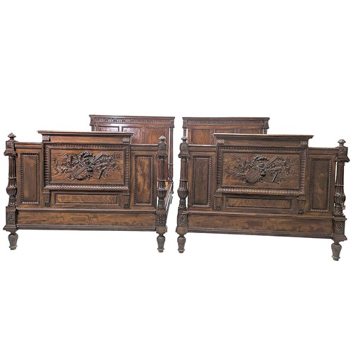 Paire lits jumeaux - jumeaux, en