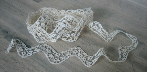 Antique lace haberdashery hand