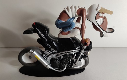 Figurine moto résine joe - moto, en