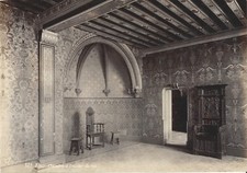 VINTAGE PHOTO KING'S CHAMBER BLOIS-ALBUMEN