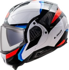 Casque LS2 FF910 Advant II Triple blanc bleu rouge