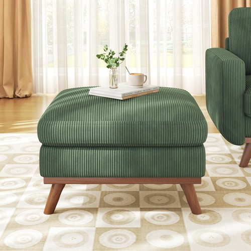 Large corduroy pouf - large,