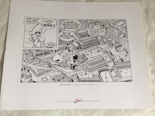 Sérigraphie astérix chez - astérix,