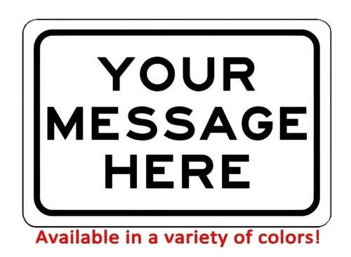 Metal warning sign - metal,