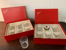 1 coffret de verres à liqueur / porto cristal de Baccarat (prix d'un coffret)