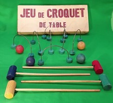 ANCIEN JEU DE CROQUET DE TABLE
