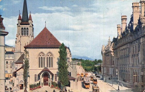 Carte postale vintage lausanne - postale,