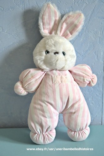 Peluche doudou lapin vintage - doudou,