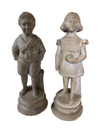 Paire statuettes en - paire,