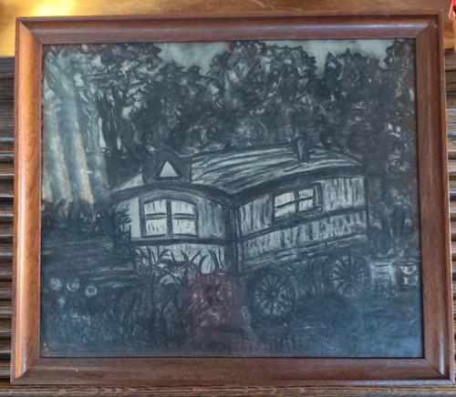 Ancien tableau représentant - ancien,